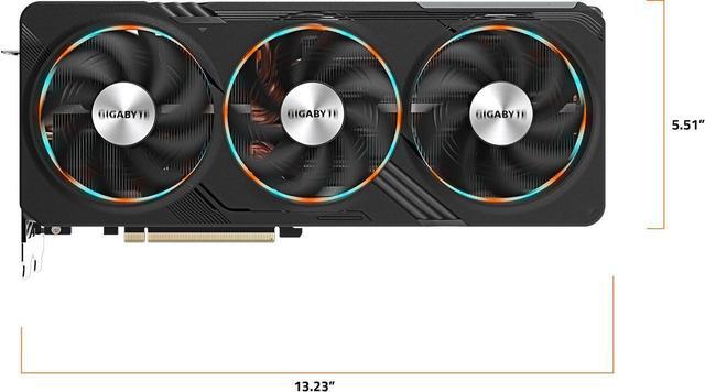 Alt view image 4 of 5 - GIGABYTE GeForce RTX 4070 Ti SUPER GAMING OC 16G Graphics Card, 3x WINDFORCE Fans, 16GB 256-bit GDDR6X, GV-N407TSGAMING OC-16GD Video Card