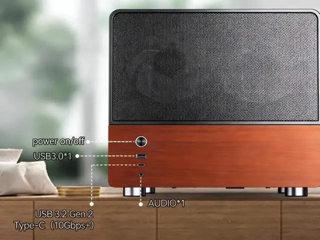 Alt view image 4 of 4 - KINGWING New Gaming PC Desktop -AMD Ryzen 7 5700X 3.4 GHz, RTX 5060 8GB, 32GB DDR4 RAM, 1TB M.2 SSD WIFI &Bluetooth, RGB Fans, Windows 11 Desktop 650W PSU