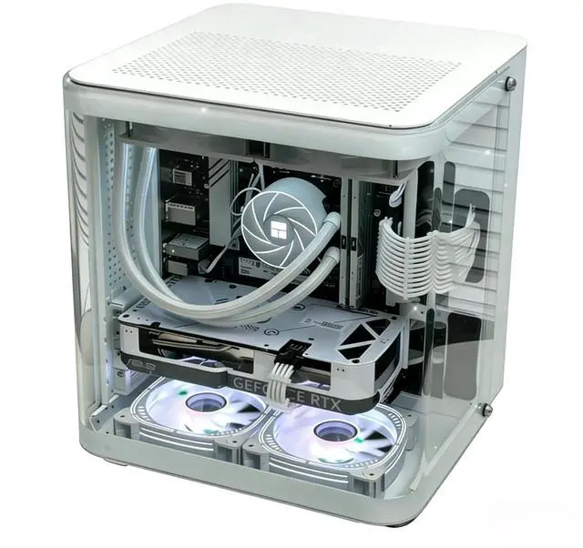 Alt view image 2 of 2 - KINGWING Desktop PC Intel Core i5 14600KF 14-Cores 3.5GHz(up to 5.3GHz), GeForce RTX 5060 8GB, 32GB DDR4 3200MHz RAM, 1TB PCIe SSD, Liquid Cooler, WIFI &Bluetooth 650W PSU , Windows 11 Home, White