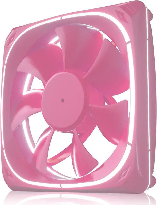 Main image of Vetroo DF120 120mm Case Fan White LED Lighting PC Cooling Fan Pink Fan Frame for Radiator / CPU Cooler / Computer Case
