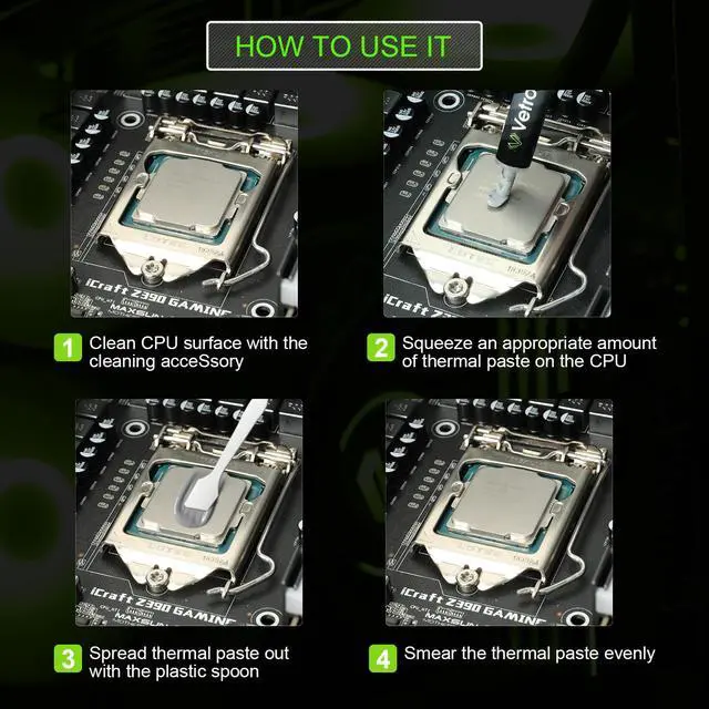Alt view image 4 of 7 - Vetroo TR9 Thermal Paste, High Conductive Performance Heatsink Paste Thermal Compound Paste for All Processor/CPU/GPU Easy to Apply