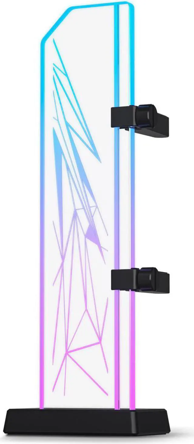 Main image of Vetroo V2 ARGB 3-Pin GPU Support Bracket, Edge-Lit Tempered Glass GPU Holder Brace, Adjustable & Detachable Arm, Multiple Orientations, Easy to Install