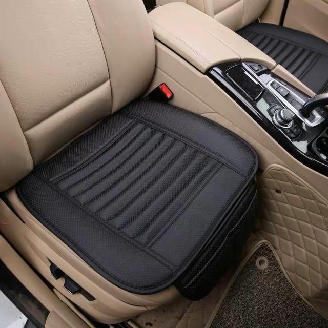 Universal Black Car Front Seat Cover Breathable PU leather Seat