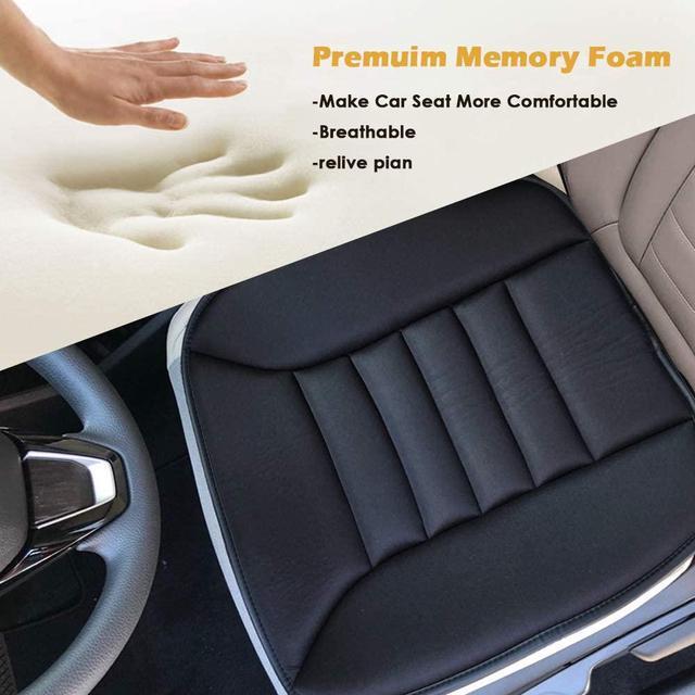 Big Ant Car Seat Cushion with Memory Foam Black / 1Pack