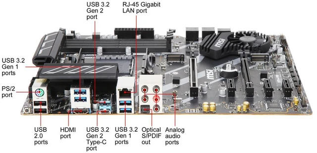 Alt view image 7 of 7 - MSI X570-A PRO Motherboard AMD AM4 SATA 6Gb/s M.2 USB 3.2 Gen 2 HDMI ATX