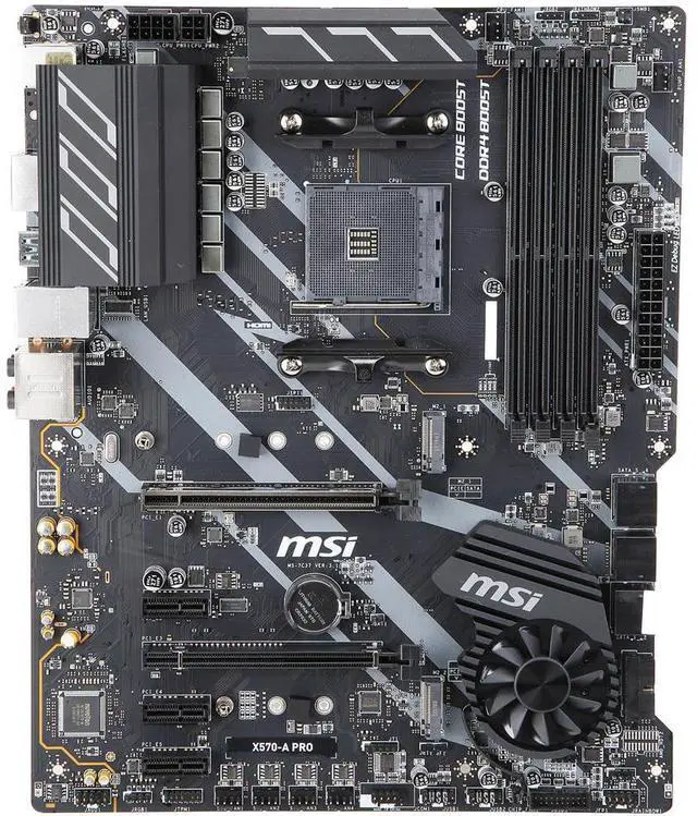 Main image of MSI X570-A PRO Motherboard AMD AM4 SATA 6Gb/s M.2 USB 3.2 Gen 2 HDMI ATX