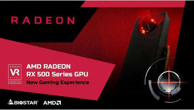 Alt view image 5 of 6 - Biostar Radeon RX 560 4GB GDDR5 128-Bit DirectX 12 PCI Express 3.0 DVI-D Dual Link, HDMI, DisplayPort and Dual Cooling Fan Gaming Edition VA5615RF41-TBVRA-BS2