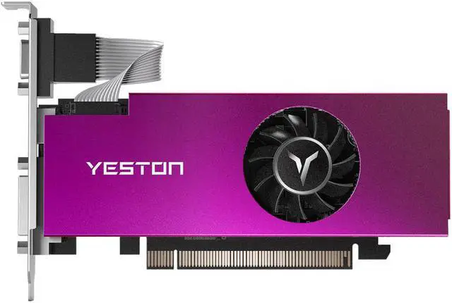 Alt view image 7 of 7 - Yeston AMD Radeon RX 550 Graphics Card(FAST SHIPPING within 7-9 DAYS), 4GB 128-Bit GDDR5 PCI Express 3.0 x 8, VGA/HDMI/DVI-D Tri-ports, DirectX 12, OpenGL 4.5, Low Profile GPU, Desktop Video Card