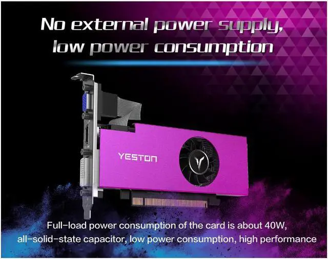 Alt view image 4 of 7 - Yeston AMD Radeon RX 550 Graphics Card(FAST SHIPPING within 7-9 DAYS), 4GB 128-Bit GDDR5 PCI Express 3.0 x 8, VGA/HDMI/DVI-D Tri-ports, DirectX 12, OpenGL 4.5, Low Profile GPU, Desktop Video Card