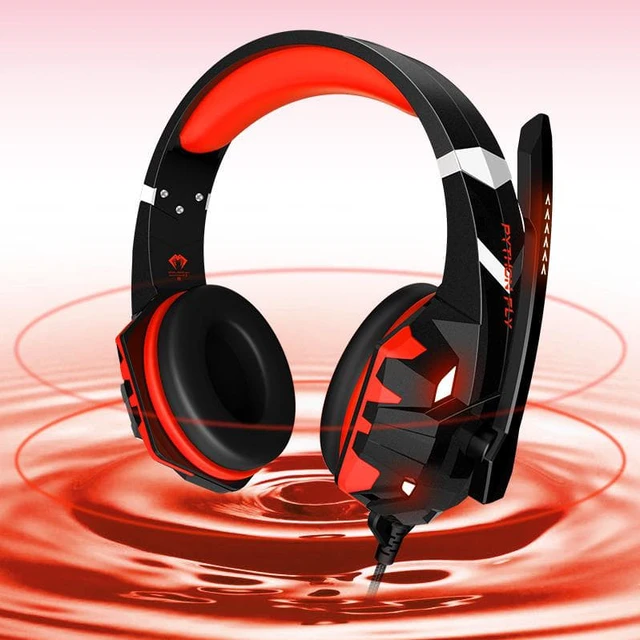 Alt view image 4 of 7 - SUIUBUY Gaming Headset 7.1 Bass Surround Sound with Noise Cancellation Microphone for PS5 PS4 Xbox Controller Mobile Phone PC Red