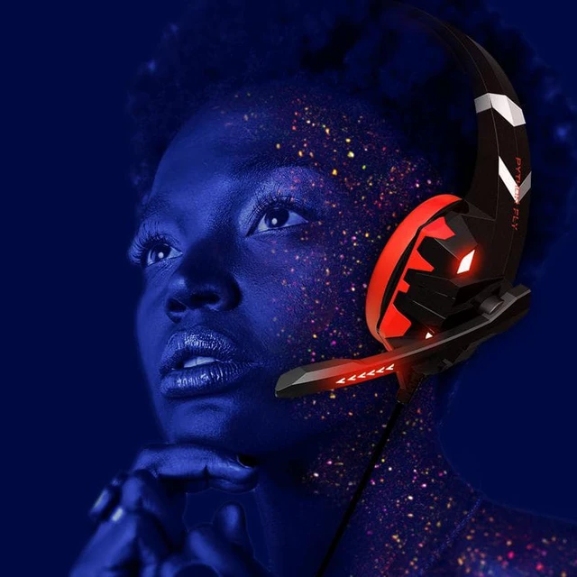 Alt view image 5 of 7 - SUIUBUY Gaming Headset 7.1 Bass Surround Sound with Noise Cancellation Microphone for PS5 PS4 Xbox Controller Mobile Phone PC Red