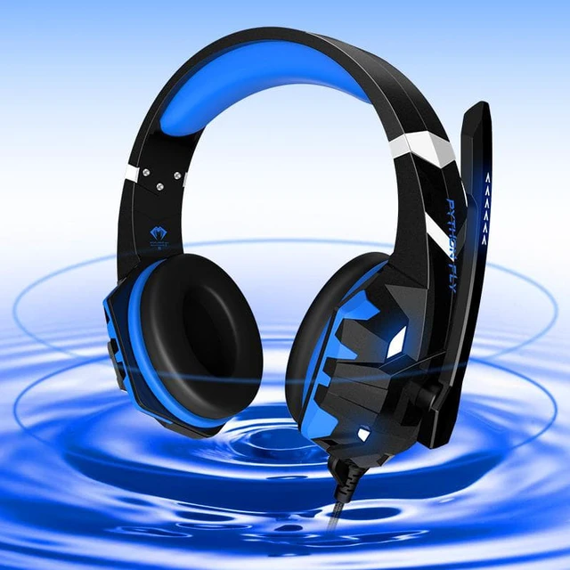 Alt view image 4 of 7 - SUIUBUY Gaming Headset 7.1 Bass Surround Sound with Noise Cancellation Microphone for PS5 PS4 Xbox Controller Mobile Phone PC Blue