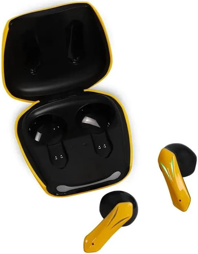 Alt view image 2 of 3 - SUIUBUY Gaming Wireless Earphones Headphones Sport Headset Headphones with Charging Case Yellow