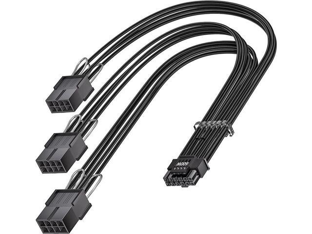 16-Pin 12VHPWR GPU Power Cable - 12+4 Pin PCIe 5.0 Extension For RTX 4090 4080 4070Ti