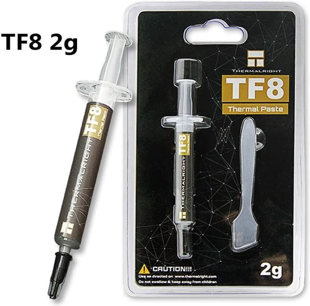 Alt view image 2 of 6 - Thermalright TF8 Carbon Based Heatsink Paste 13.8 W/mK High Performance Thermal Compound Paste for Desktop Laptop Heatsink/GPU/CPU/LED Cooler Material 2g with Tool