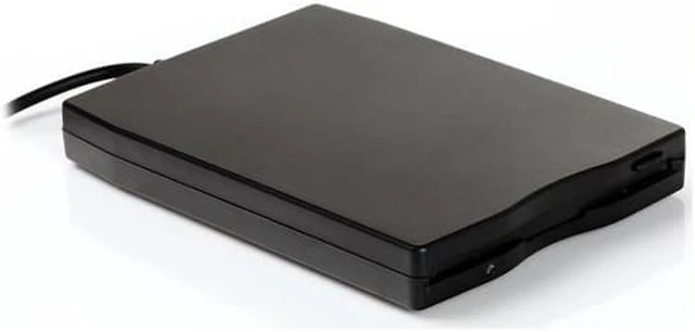 Alt view image 2 of 5 - USB External Floppy Drive for 3.5-inch Floppy Disk Drive Portable 1.44 MB FDD USB Drive Plug and Play for PC Windows 10 7 8 Windows XP Vista Mac Black