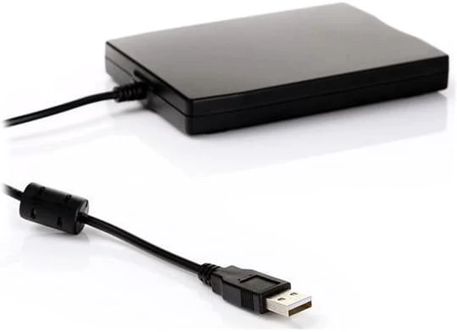 Alt view image 4 of 5 - USB External Floppy Drive for 3.5-inch Floppy Disk Drive Portable 1.44 MB FDD USB Drive Plug and Play for PC Windows 10 7 8 Windows XP Vista Mac Black