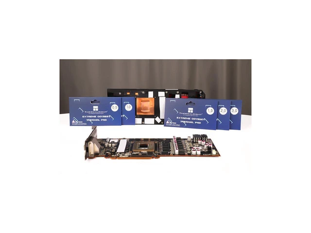Alt view image 4 of 7 - Thermalright Extreme Odyssey Thermal Pad 12.8 W/mK Non Conductive Heat Resistance High Temperature Resistance Silicone Thermal Pads Suitable for Laptop Heatsink/GPU/CPU/LED Cooler 120x20x0.5mm