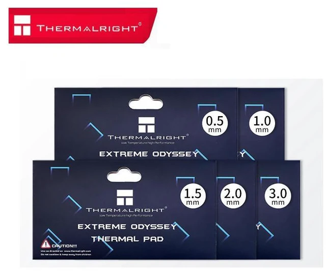 Alt view image 2 of 7 - Thermalright Extreme Odyssey Thermal Pad 12.8 W/mK Non Conductive Heat Resistance High Temperature Resistance Silicone Thermal Pads Suitable for Laptop Heatsink/GPU/CPU/LED Cooler 120x20x2.0mm
