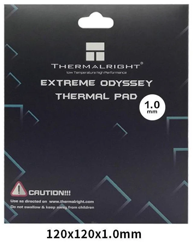 Alt view image 3 of 7 - Thermalright Extreme Odyssey Thermal Pad 12.8 W/mK Non Conductive Heat Resistance High Temperature Resistance Suitable for Desktop Laptop Heatsink/GPU/CPU/LED Cooler 120x120x1.0mm