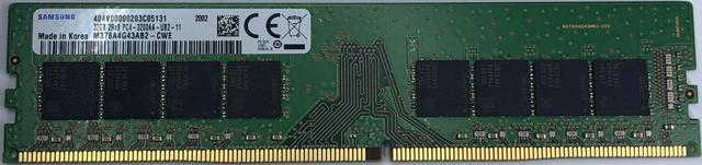 Samsung M378A1K43EB2-CWE 8GB 3200MHz DDR4 PC4-25600 Non ECC UDIMM