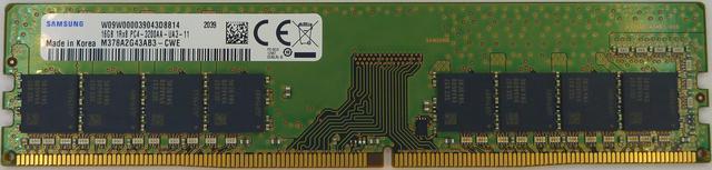 Samsung M378A2G43AB3-CWE 16GB DDR4 3200MHz PC4-25600U Non ECC 288-Pin CL22  1Rx8 1.2V UDIMM-Brand New