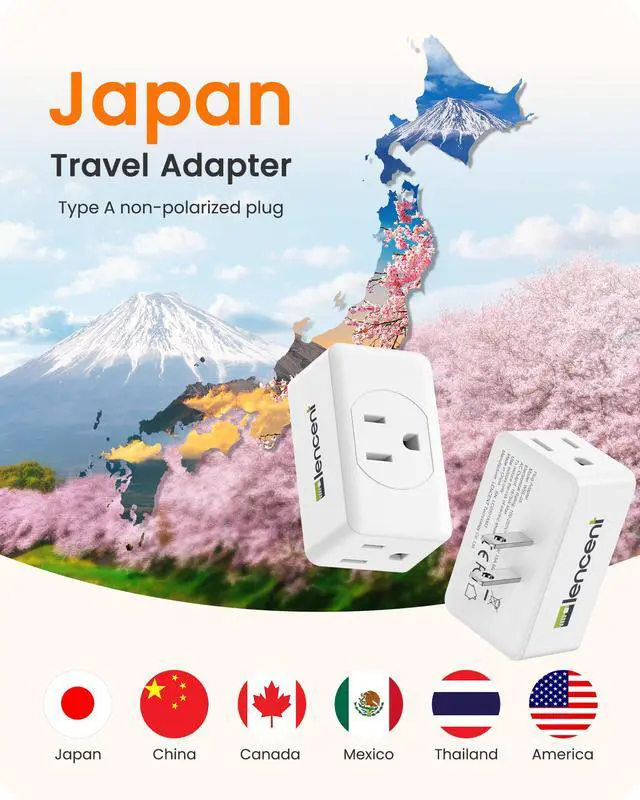 Alt view image 5 of 7 - LENCENT 2 Prong to 3 Prong Outlet Adapter,Wall Plug Extender,Multiple Outlet Wall Plug with 3 AC Outlets,Non-Grounded Outlets Expander for Japan Travel Kitchen Office Bathroom Older House,2 Pack