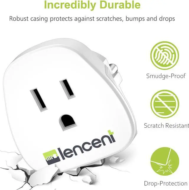 Alt view image 4 of 7 - 2 Pack,Germany France Travel Power Adapter, LENCENT Schuko European Travel Plug , Outlet Adaptor Charger for US to Europe EU German French Russia Iceland Spain Greece Norway Korea (Type E/F)