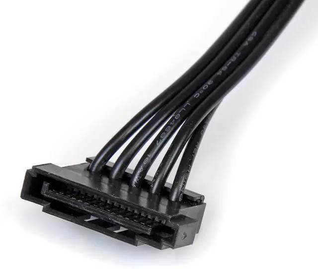 Alt view image 3 of 3 - 15.7 in (400 mm) SATA Power Splitter Adapter Cable - M/F - 4x Serial ATA Power Cable Splitter (PYO4SATA), Black