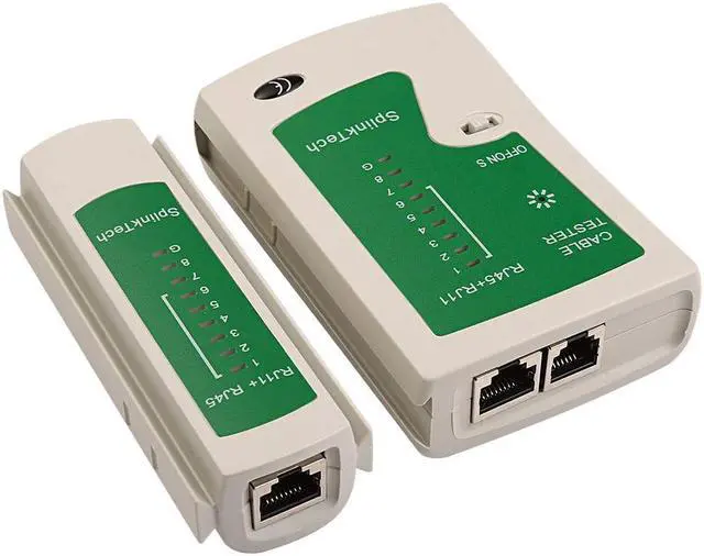 Alt view image 6 of 7 - Cable Tester + EZ RJ45 Crimp Tool Pass Through CAT6 Cat5e Cat5 Crimping Tool for RJ45/RJ12 Regular, 50PCS CAT5 CAT5e Pass Through Connectors, Mini Wire Stripper