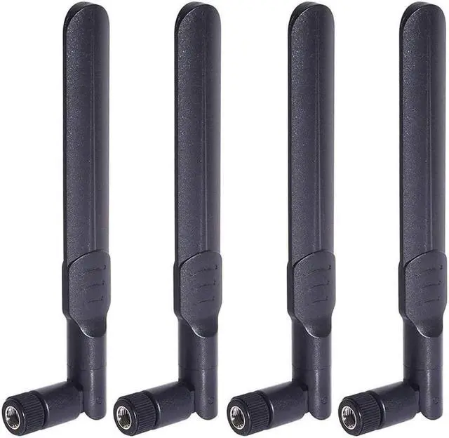 Alt view image 2 of 7 - Bingfu Dual Band WiFi 2.4GHz 5GHz 5.8GHz 8dBi MIMO RP-SMA Male Antenna (4-Pack) for WiFi Router Wireless Network Card USB Adapter Security IP Camera Video Surveillance Monitor