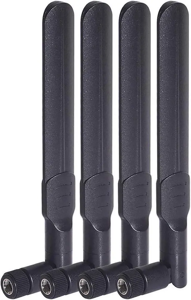 Alt view image 7 of 7 - Bingfu Dual Band WiFi 2.4GHz 5GHz 5.8GHz 8dBi MIMO RP-SMA Male Antenna (4-Pack) for WiFi Router Wireless Network Card USB Adapter Security IP Camera Video Surveillance Monitor