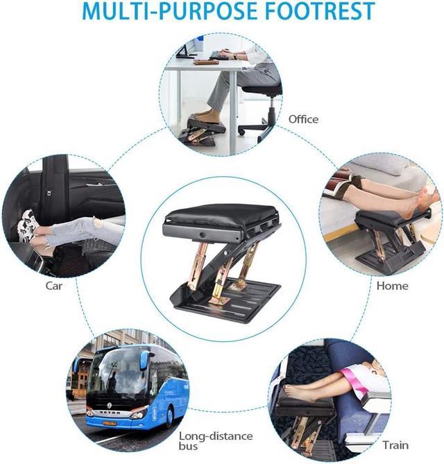 Ergonomic Footrest, Adjustable Footrest Max-Load 180Lbs with