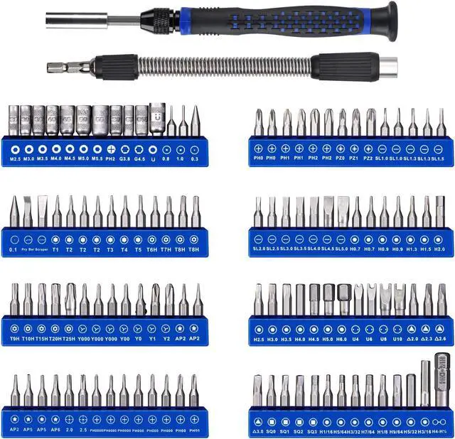 Alt view image 2 of 6 - Professional Computer Repair kit, Precision Eectronic Screwdriver Set, with 112 Magnetic Bit, Suitable for Phone, iPhone, PC, MacBook, Laptop, PS4, Xbox Repair of Small Technical Tools