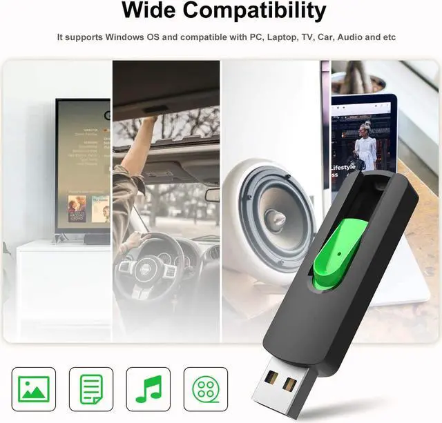 Alt view image 4 of 7 - 128GB Flash Drive USB Flash Drive 128 GB Thumb Drive USB 2.0 Memory Stick Zip Drive Backup Jump Drive Single 128GB 128G USB Drive for PC Laptop