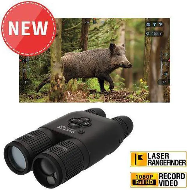 Alt view image 4 of 7 - ATN BinoX-4K 4-16x65 Smart Day/Night Binoculars, Laser Rangefinder, Black, DGBNB