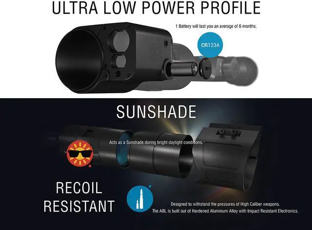 Alt view image 11 of 13 - ATN Auxiliary Ballistic Laser 1500 Rangefinder, fits Smart HD Riflescopes