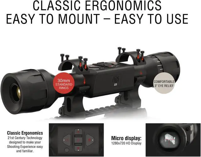 Alt view image 4 of 6 - ATN Thor LT 320 5-10x, Ultra Light Thermal Rifle Scope