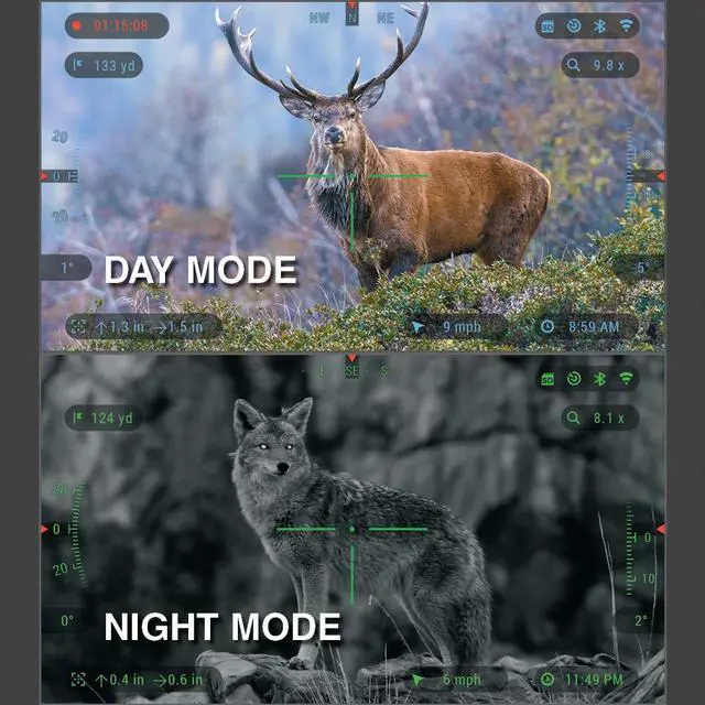 Alt view image 5 of 6 - ATN X-Sight 4K Pro 5-20X Smart Ultra HD Day & Night Vision Rifle Scope
