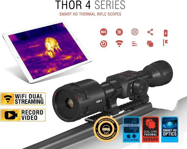 Alt view image 7 of 7 - ATN ThOR 4 384 2-8x Thermal Rifle Scope