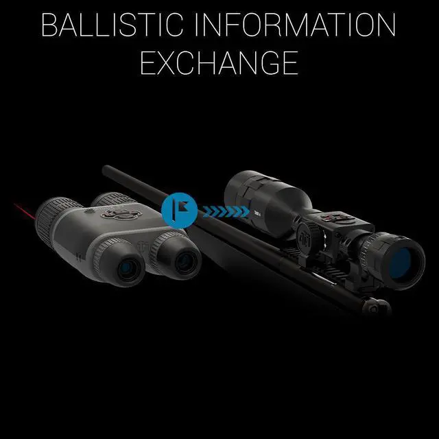 Alt view image 4 of 5 - ATN BINOX 4T 384 2-8x Smart HD Thermal Binoculars w/ Laser Rangefinder