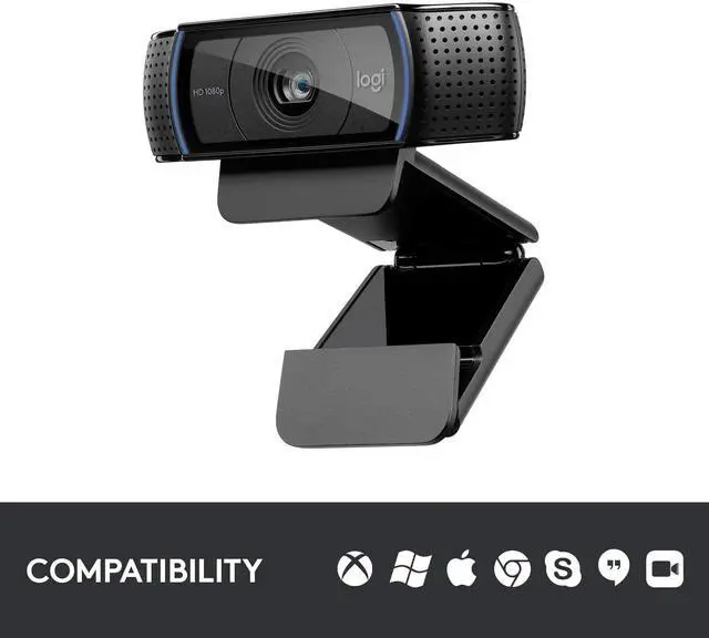 Alt view image 9 of 12 - Logitech C920 Webcam - 30 fps - USB 2.0