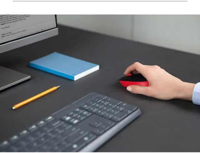 Alt view image 5 of 5 - Logitech M171 910-004645 Wireless USB mouse - Red