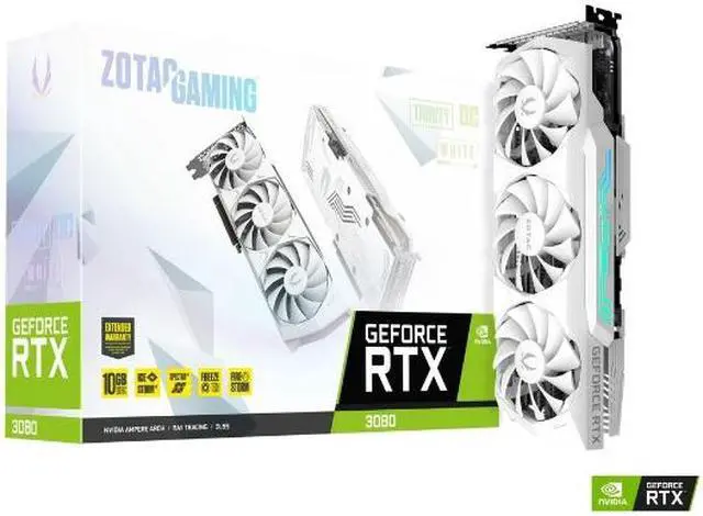 ZOTAC GAMING GeForce RTX 3080 Trinity OC 10GB GDDR6X White Edition