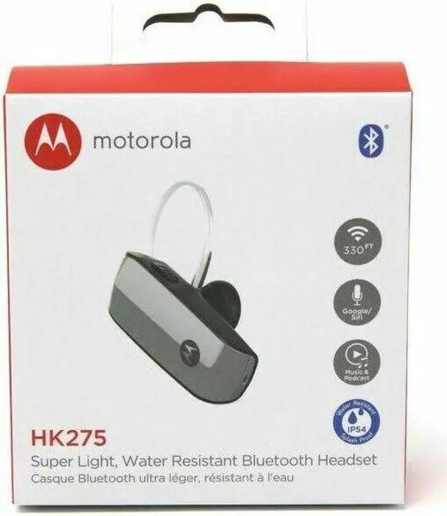 Alt view image 4 of 4 - Motorola HK275 Plus Super Light Weight, Water Resistant Bluetooth Headset