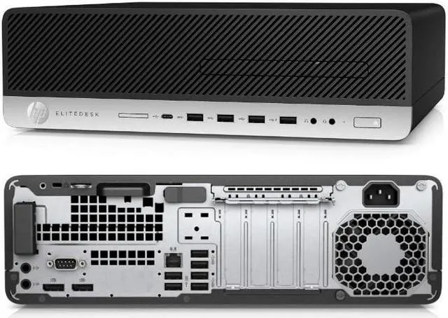 Alt view image 2 of 3 - HP EliteDesk 800 G3 SFF Desktop Computer Intel Core i5-6500 3.2 GHZ, 8GB DDR4, 256GB SSD Keyboard & Mouse, Windows 10 Pro