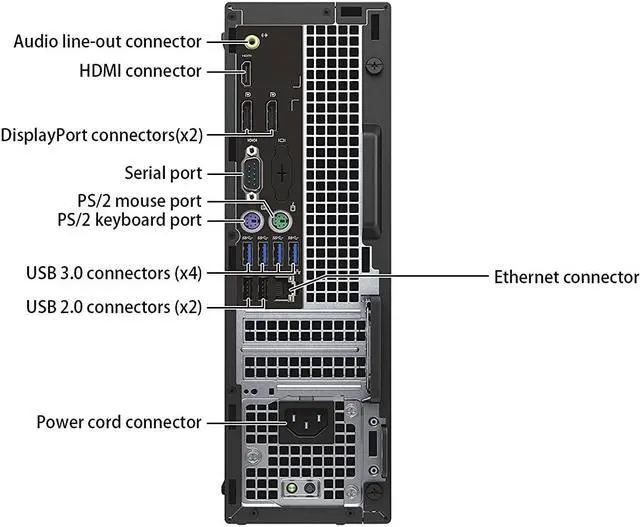 Alt view image 3 of 3 - DELL OptiPlex 7040 SFF Desktop Computer Intel Core i5-6500 3.2GHz 16GB DDR4, 512GB SSD, DVD WIFI, Windows 10 Pro