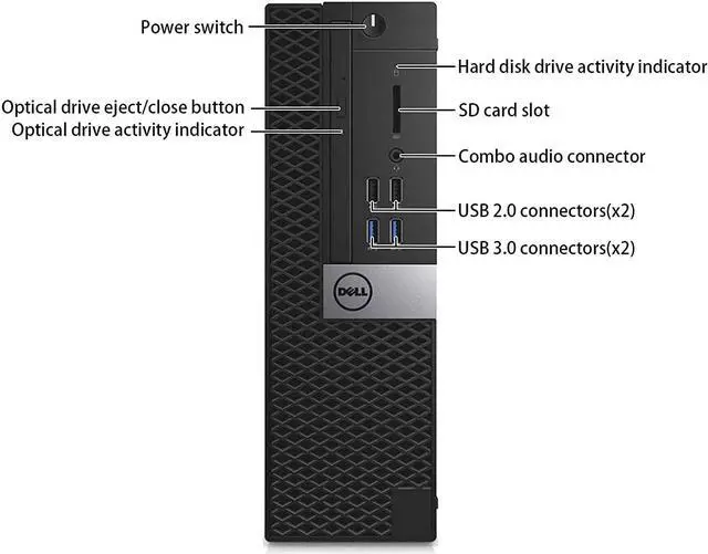 Alt view image 2 of 3 - DELL OptiPlex 7040 SFF Desktop Computer Intel Core i5-6500 3.2GHz 16GB DDR4, 512GB SSD, DVD WIFI, Windows 10 Pro