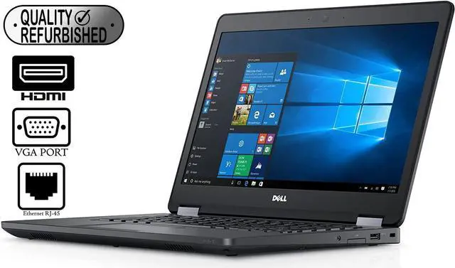 Main image of DELL Latitude E5470 14in Laptop Intel Core i5-6200U 2.3GHz 16GB DDR4, 512GB SSD, Webcam Windows 10 Pro