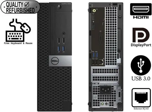 Main image of Dell OptiPlex 3040 SFF Desktop Intel Core i5-6500 3.2GHZ, 8GB DDR3, 256GB SSD Keyboard & Mouse, Windows 10 Pro